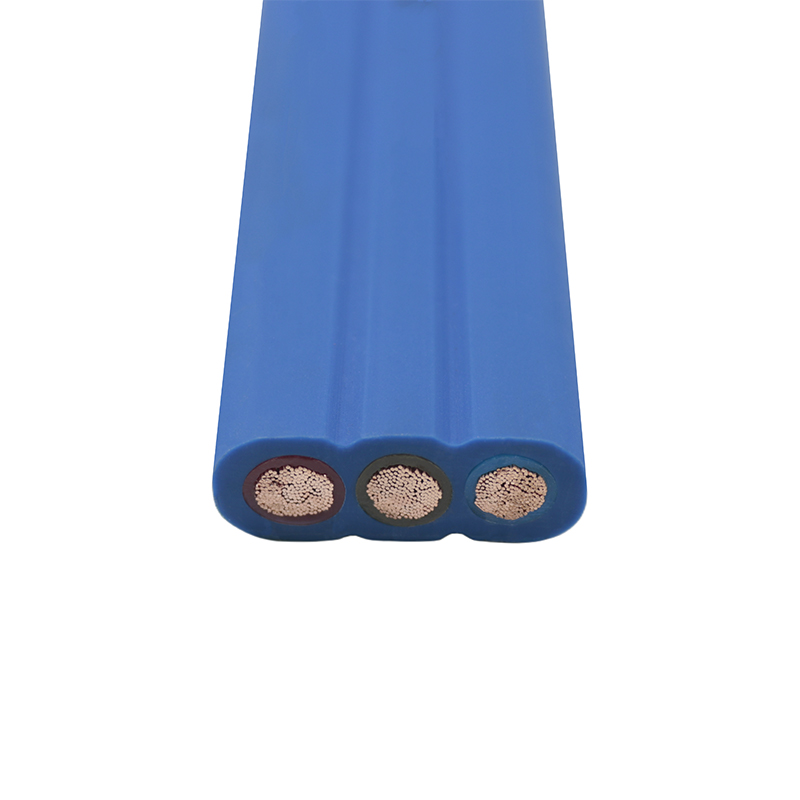 Cable de goma flexible impermeable plano