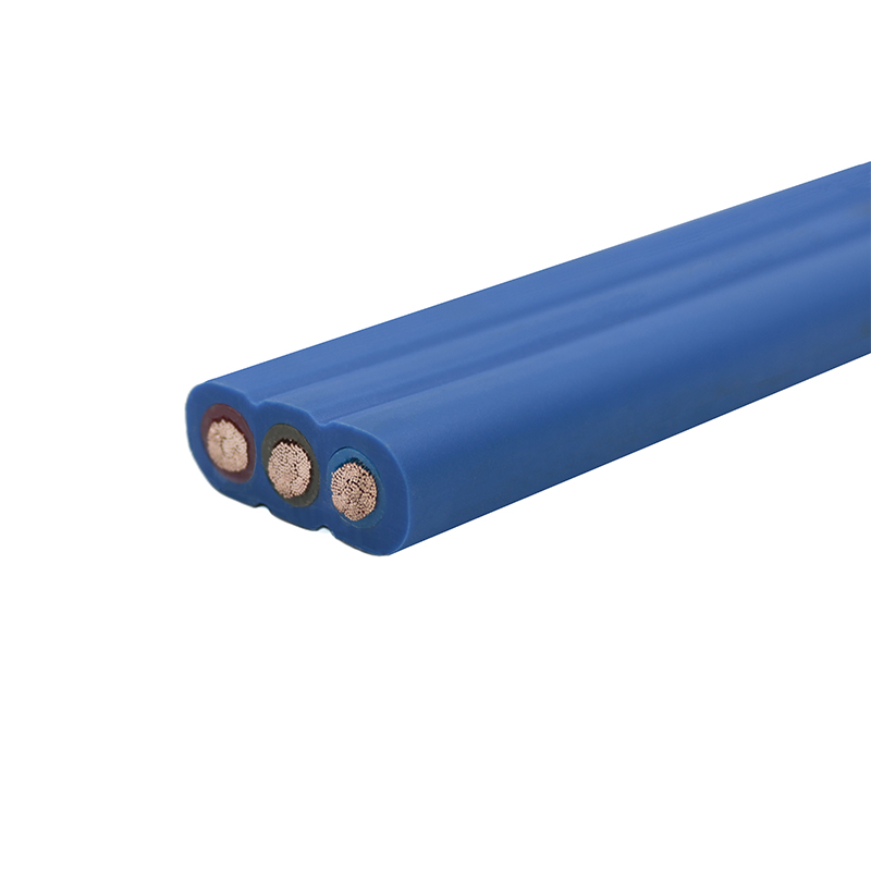 Cable de goma flexible impermeable plano