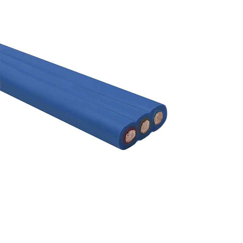 Cable de goma flexible impermeable plano